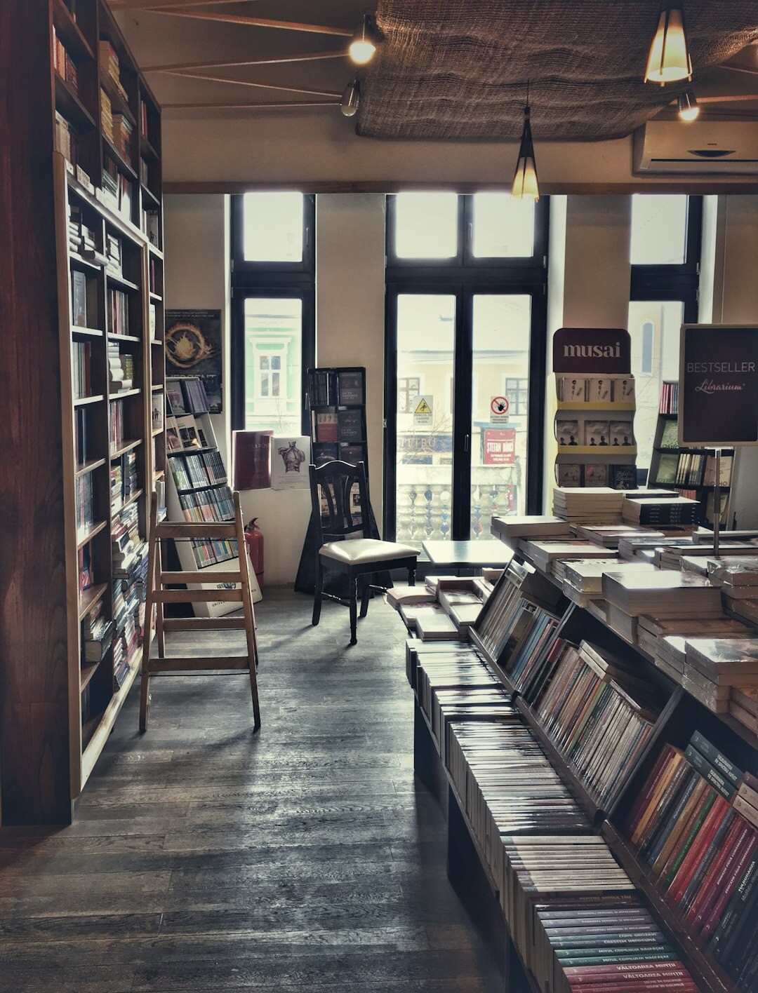 cozy bookstore corner
